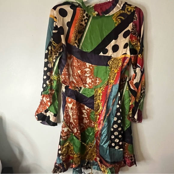 NWT Kooples Silk Dress Very hard to photograph. This is a gorgeous dress Size S - Picture 8 of 8